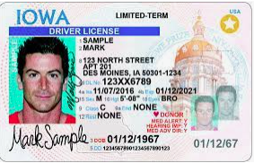 Iowa Real ID Iowa Real ID Example